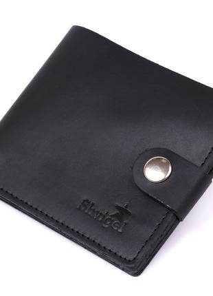 Кожаный мужской бумажник Shvigel 16432 Черный