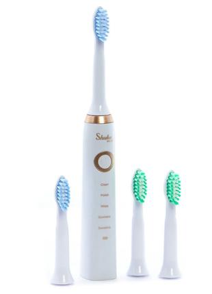 Электрическая зубная щётка Shuke SK-601 с 4 насадками, 5 режим...