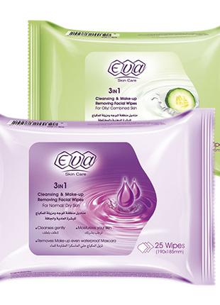 Eva Cosmetics Очищающие салфетки для снятия макияжа Ева Египет