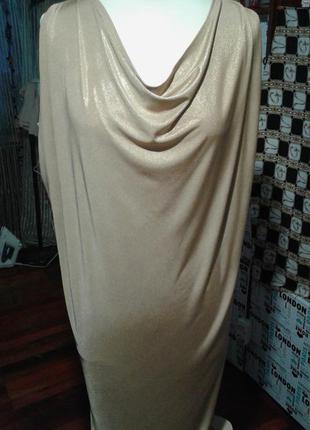 Платье р 50 золотое fani couture винтаж