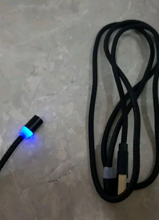 Магнитный зарядный USB-кабель Micro USB, Type-c