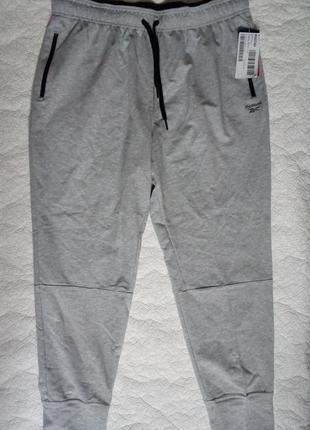 Мужские спортивные штаны reebok slim pants оригинал p l, xl