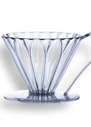 Пуровер CAFEC Plastic Cone-Shaped Flower Dripper Cup4