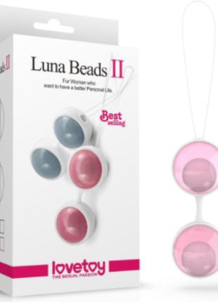 Вагинальные шарики "Luna Beads II" от LoveToy (цвет розовый)