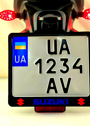 Рамка Сузуки Suzuki для мото номера Украины мотоцикл
