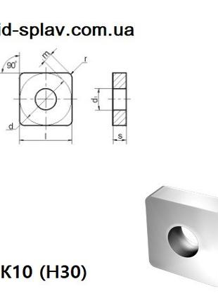 03113-190612​​​​​​​ Т5К10(Н30) Пластина твердосплавная квадрат