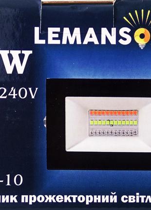 Світлодіодний прожектор кольоровий RGB 10Вт IP65 Lemanso LMP76...