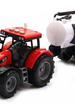Детский трактор с прицепом игрушка