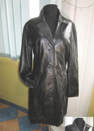 Оригинальная женская кожаная куртка-плащ montgomery. англия. л...