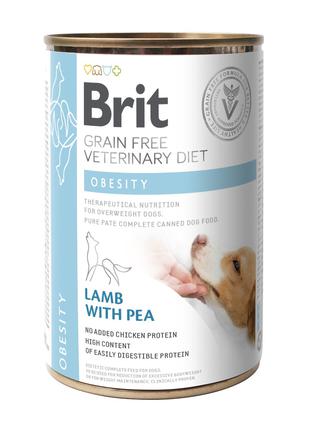 Лечебный влажный корм Brit VetDiets Obesity для собак при ожир...