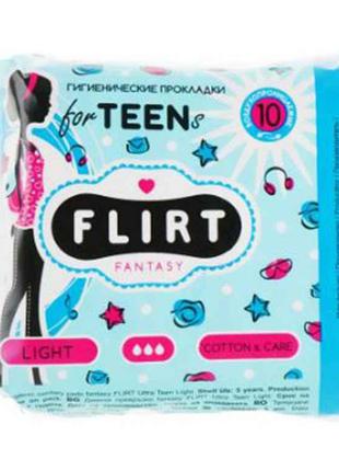 Гігієнічні прокладки Ultra Teen Light Cotton Care, 3 кр 10шт Т...