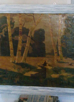 Картина маслом на холсте, в деревянной раме