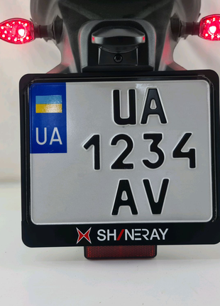Рамка для мото номера Украины подномерник мотоцикл Shineray