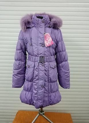 Зимнее пальто на девочку, подростка. т.м. bear. р.152-164.