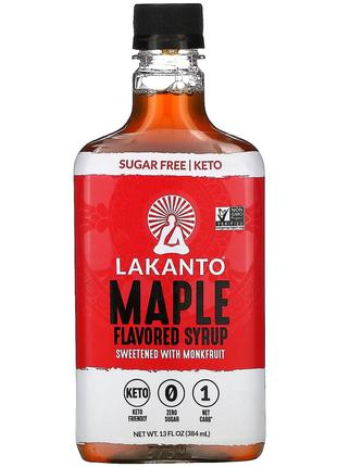 Lakanto, сироп со вкусом кленового сиропа, 384 мл (13 жидких у...