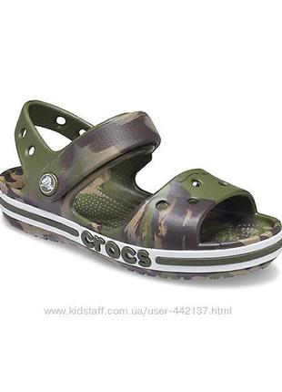 Сандалі хлопчикові crocs bayaband marbled sandal