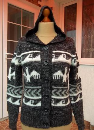 ( 46 р ) nev look женская  кофта свитер джемпер пуловер с капю...