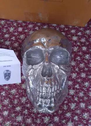 Настінний декор Череп Skull 40cm 38383 срібло Invicta