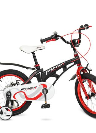 Детский магниевый велосипед Profi 18 дюймов LMG18201 черно-кра...