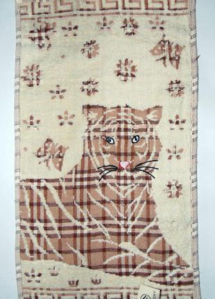 Кухонное махровое полотенце "Тигр" 48х28см
