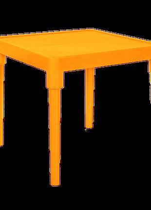 Стол детский квадратный светло-оранжевый