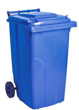 Бак для мусора на колесах с ручкой 240 литров синий