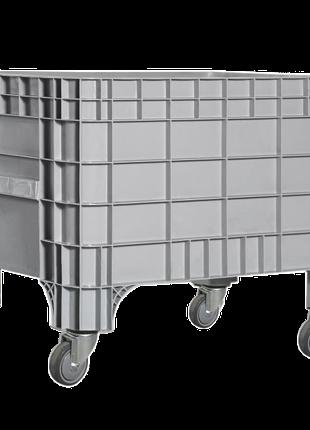 Пластиковый контейнер 930 х 590 х 515 пищевой 270 л с колесами...