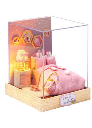 3D Румбокс кукольный дом DIY Cute Room QT-028 Спальня детский ...