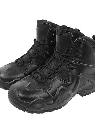 Ботинки тактические Lesko 998 Black 44 армейская обувь демисезон