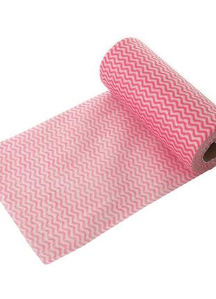 Салфетки в рулоне Lesko Pink для экспресс уборки 50 шт.
