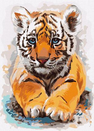 Картина по номерам Маленький тигренок Идейка 30 х 40 KHO4287