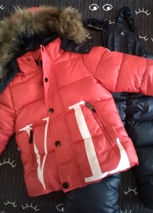 Зимовий костюм куртка пуховик штани комбинезон дитячий Moncler
