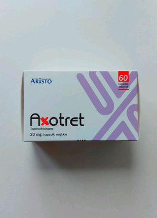 Axotret 20 мг на 60 шт Акнетин Роакутан Роаккутан Аксотрет Акне