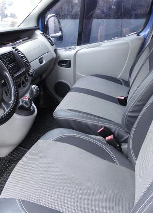 Авточехлы (кожзам↗ткань, Premium) Передние 1-20221 для Nissan ...