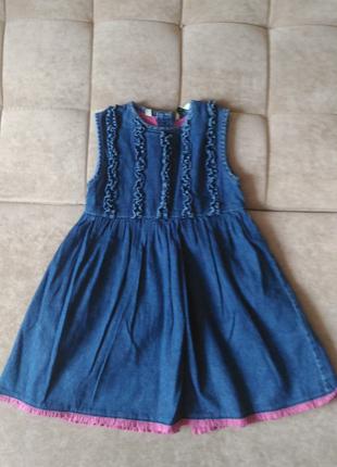 Джинсовый сарафан платье H&M  размер на возраст 3-5 лет рост 98-1
