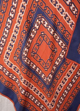 Платок шелковый шарф винтажный ретро