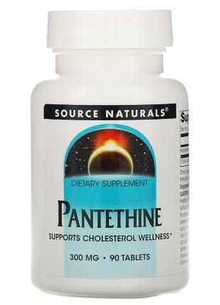 Пантетин, Source Naturals, Pantethine, 300 Мг, 90 таблеток