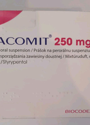 ДИАКОМИТ Стирипентол DIACOMIT Stiripentol Діакоміт 250 мг 60 саше