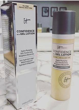 Увлажняющий гель для лиця it cosmetics confidence in a gel lot...