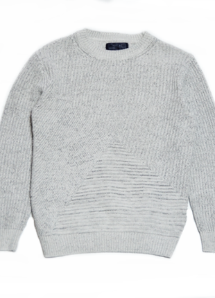 Светло-серый джемпер свитер next для мальчика 7 лет