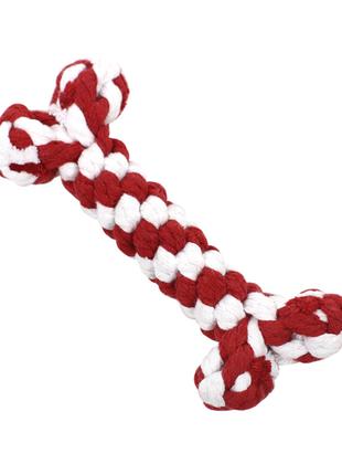 Игрушка кость Taotaopets 041102 Red веревка для собак