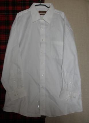 Новая белая  сорочка рубашка tasso elba от macy's классика дли...