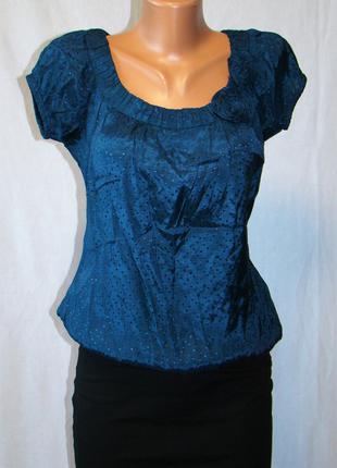 Блузка женская синяя New Look (Размер 40 (S, UK6))