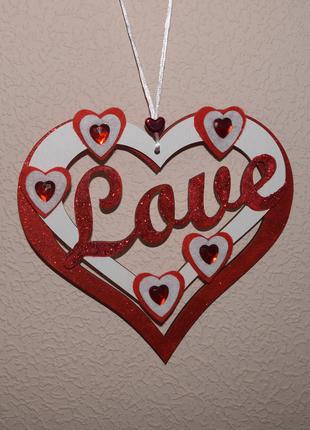Подвеска-сердце "Love"