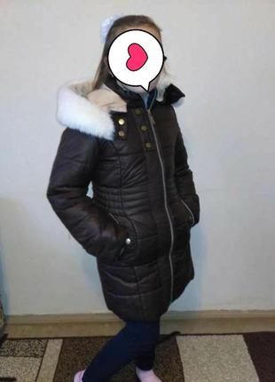 Куртка пуховик зимняя для девочки