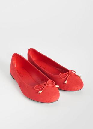 Балетки красные, туфельки