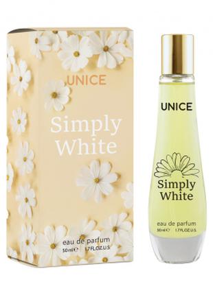 Жіноча парфумерна вода UNICE Simply White, 50 мл