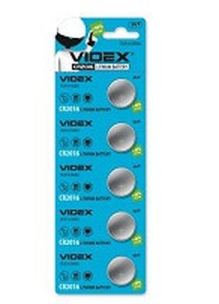 Батарейка дисковая Videx CR2016
