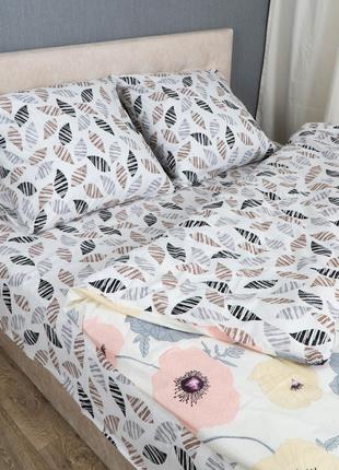 Комплект постельного белья Le Confort «Маки и листочки» 180x22...