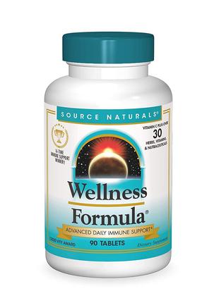 Комплекс лечебных трав, Wellness Formula, Source Naturals, 90 ...